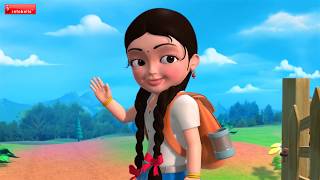 Getting Ready for School  Hindi Rhymes for Children  Infobells [upl. by Atikcir]