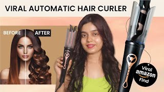 😱Trying ViralAutomatic Hair Curler From Amazon Urbanyog Automatic Hair Curler Review [upl. by Orazio]