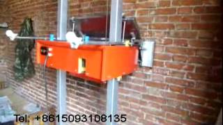 Installment and demo of New type Auto wall rendering machine AWQ800plastering machine [upl. by Jarad]