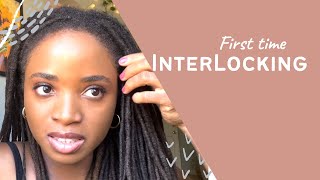 Interlocking My Locs for the First Time [upl. by Ynohtnaleahcim]