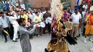 Maa Kali in Ahmadgarh Part4 on 16102018 [upl. by Yssirc599]