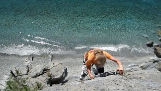 LOUTRA  Klettern am Strand  Climbing at the Beach [upl. by Yrod843]