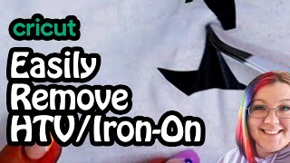 How To Remove Heat Transfer Vinyl From Fabric [upl. by Alletnahs]