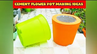 109  how to make cement pot  गमला कैसे बनाते हैं  DKcrafting775 [upl. by Joellyn]