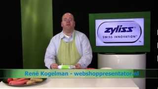 Video review Zyliss Multipeeler elektrische schiller gepresenteerd door presentator Rene Kogelman [upl. by Eiuqnom929]