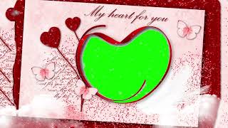 Green Screen love Frame  green screengreen screen effectslove frame green screen [upl. by Rabi]