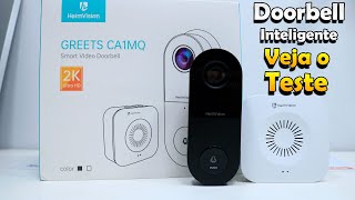 ANÁLISE DA CAMPAINHA SMART CÂMERA UNBOXING FUNÇÕES ÁUDIO VÍDEO E TESTE [upl. by Idhem]