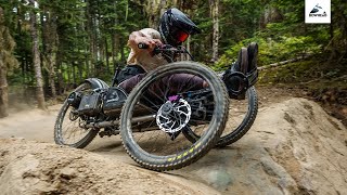 AMAZING ADAPTIVE MTB RIDING ON THE BOWHEAD ROGUE RX amp REACH EBIKE [upl. by Ilario270]