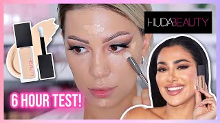 NEW HUDA BEAUTY FAUX FILTER CONCEALER REVIEW amp WEAR TEST [upl. by Novyar]