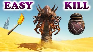 ARK HOW TO FIND amp KILL A DEATH WORM early game Ark Survival Evolved Scorched Earth Death Worm [upl. by Nnyliram]