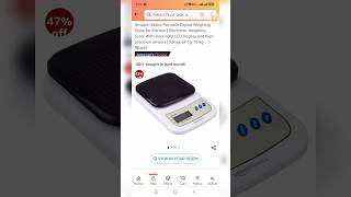 Amazon Basics Portable Digital Weighing Scale for Kitchen  range of 1g to 10kg  shorts unboxing [upl. by Airbma]