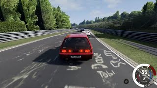 80s Honda Civic Si vs AI Drivers at Nordschleife Nürburgring [upl. by Bergwall]