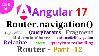 Angular 17  Episode  51  Routernavigation Programmatically Angular Router  Part12  Hindi [upl. by Radec425]