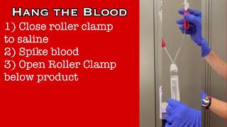 Blood transfusion Setup and Transfusion Primary Y Type Tubing [upl. by Melena]