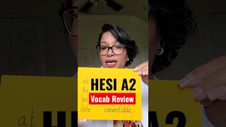 HESI A2 Vocab Review and Practice Question  hesi hesia2 prenursing medicalterminology [upl. by Dahsraf]