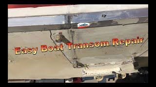 HOW TO REPAIR A SOFT TRANSOM  quick and easy fix [upl. by Ebert]