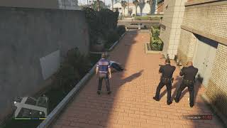 GTA V Cops Kills Aztecas and Dog [upl. by Tomaso]