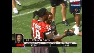 Former Maryland TE Vernon Davis highlight from 2006 AllStar Football Challenge [upl. by Celisse370]