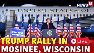 Trump LIVE  Donald Trump Holds Rally In Mosinee Live  Trump Speech Live  Trump vs Harris  N18G [upl. by Giddings]