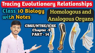 Homologous and Analogous organs  Tracing Evolutionary Relationships  Class 10 Biology [upl. by Bobbye]