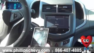 2015 Chevy Sonic  Pairing Phone to Bluetooth  Phillips Chevrolet  Chicago New Car Sales [upl. by Ely]