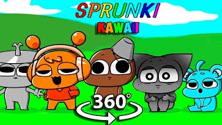 360° VR Kawaii Sprunki Incredibox Complete edition [upl. by Naahs]