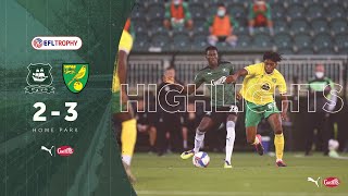 Highlights  Plymouth Argyle 23 Norwich City U21  EFL Trophy Group F [upl. by Icken]