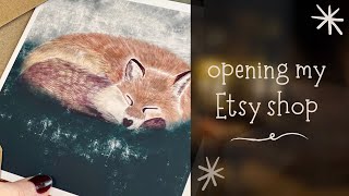 Ive Just Opened an Etsy Shop ownbusiness smallbusiness art sellingart ad ownbrand [upl. by Naerda]