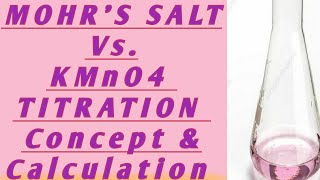 TITRATION MOHRS SALT Vs KMnO4  VOLUMETRIC ANALYSIS TEST  Ammonium Ferrous Sulphate vs KMnO4 [upl. by Isolda]