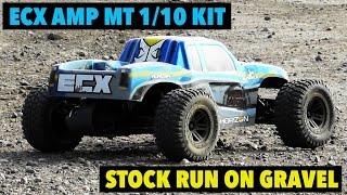 ECX AMP MT Kit stock run on gravel no music [upl. by Ahsinad399]