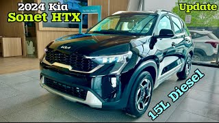 2024 Kia Sonet HTX 15 Diesel Update Features amp Price ❤️ Kia Sonet 2024 [upl. by Fairman]