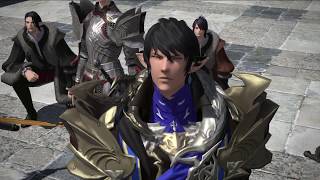 Final Fantasy XIV German Dub Aymeric Meets Midgardsormr [upl. by Inna20]