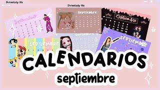 COMO HACER UN CALENDARIO  SEPTIEMBRE [upl. by Lejeune]