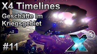 Lets Play X4 Foundations  Timelines neuer DLC Gameplay  11 DeutschGerman [upl. by Decrem922]