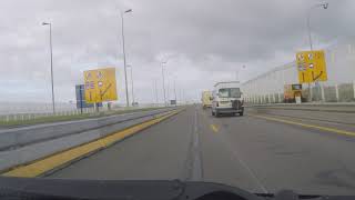 Calais Ferry Port  A16 Autoroute from Paris to Passport Control [upl. by Loydie]