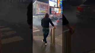 Fast and Furious Drifting in Times Square Goes Wrong [upl. by Alinoel]