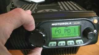 MOTOROLA XTL1500 MOBILE TWOWAY DIGITAL RADIO UNIT POWERED UP [upl. by Alenoel]