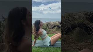 10 second Yoga Yoga For Sore Shoulders amp Lower Back ✈️🧘‍♀️🌊 yogashorts [upl. by Rozalie639]