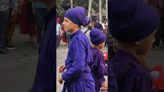 Gatka performance Nagar kirtan🙏wahegurjiviral shortstrendingblessedgurunanakdevji [upl. by Snodgrass662]