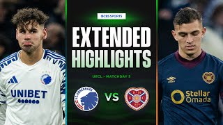 Copenhagen vs Hearts Extended Highlights  UECL League Phase MD 5  CBS Sports Golazo  Europe [upl. by Eseilanna]