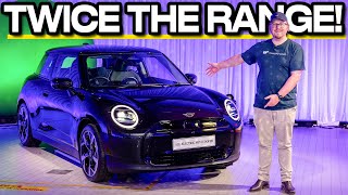 Allnew electric Mini looks smarter goes further Mini Cooper SE 2024 review [upl. by Latreece]