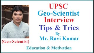 upsc GeoScientist Interview  UPSC GeoScientist exam geophysicist interview questionsGeophysicist [upl. by Jeff]