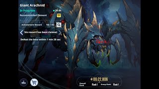 Solo Leveling Arise Fastest Arachnid Battlefield of Time Season 1 guide UNDER 25 SECONDS [upl. by Alexis]