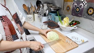 Sub주부의 집밥 일상 브이로그맛있는거 만들어봐요👩🏻‍🍳들깨당면볶음절편구이 [upl. by Ennoval]