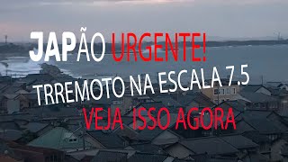 Japão Urgente Terremoto 75 Deixa Alerta de Tsunami [upl. by Dyl]