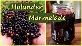 Holunderbeeren Marmelade │ Rezept Holunder amp Birne Konfitüre [upl. by Pyszka]