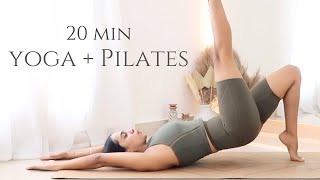 20 min Yoga Pilates Burn  Total Body Workout  All Levels [upl. by Ogawa]