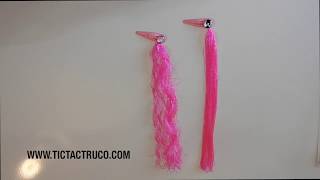 Extensiones de pelo caseras con cuerda para niña [upl. by Eimia49]