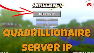 Minecraft Quadrillionaire Server IP Address [upl. by Ellehsar761]