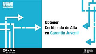 Certificado de inscripción en Garantía Juvenil [upl. by Yadnus]